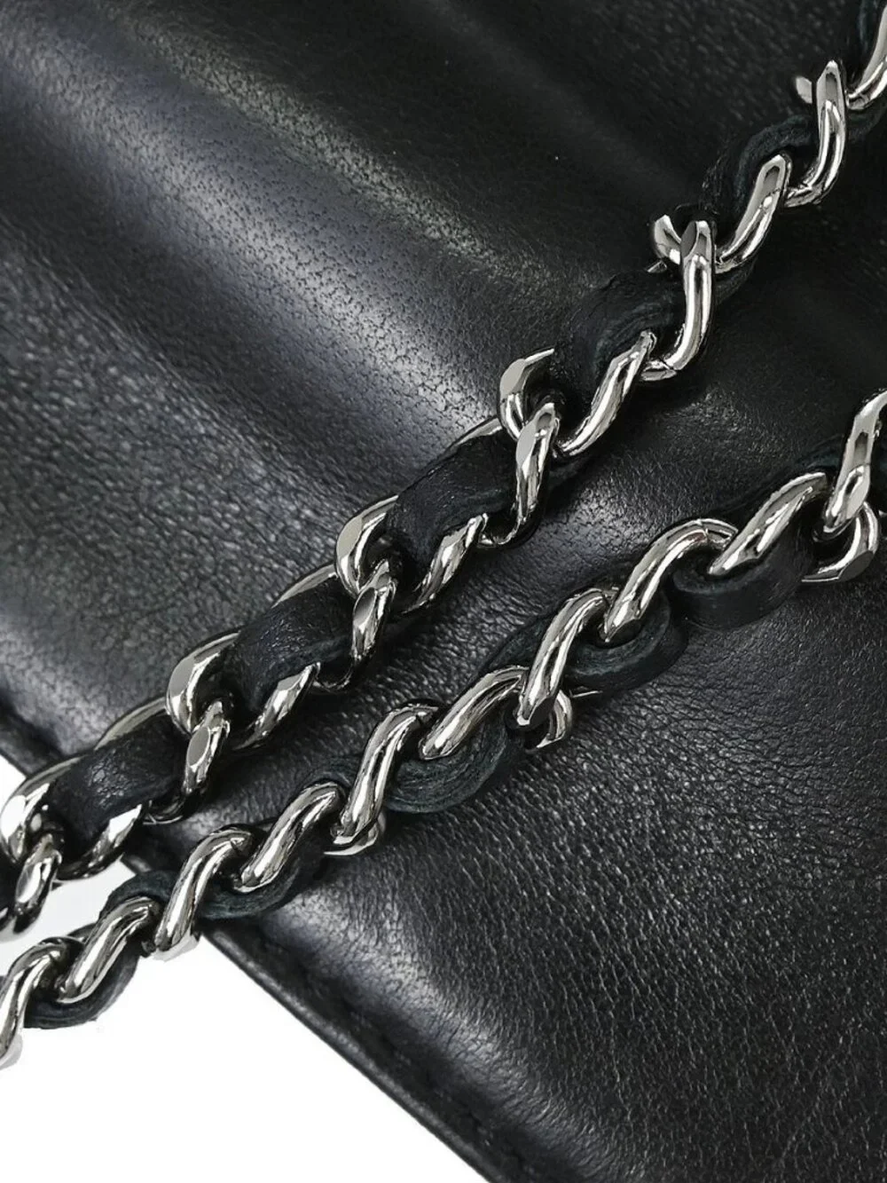 Chanel Black Lambskin Mademoiselle Lock Shoulder Bag 167396
